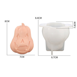 Molde 3D Calabaza Halloween Pastel Dulces Velas Chocolate