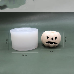 Molde 3D Calabaza Halloween Pastel Dulces Velas Chocolate