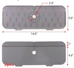 Tapete para grifo fregadero anti salpicaduras escurridor silicón