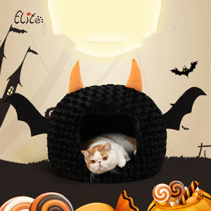 Cama cálida para mascotas Halloween Vampiro Diablo