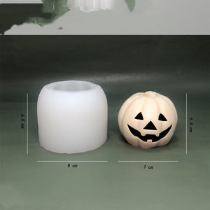 Molde 3D Calabaza Halloween Pastel Dulces Velas Chocolate