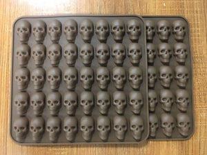 Moldes de calaveras murciélagos calabazas de silicón Halloween Hielos Galletas Dulces Gomas