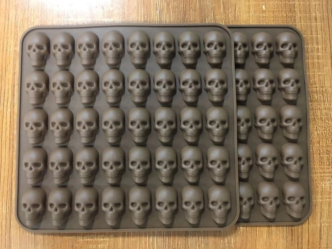 Moldes de calaveras murciélagos calabazas de silicón Halloween Hielos Galletas Dulces Gomas